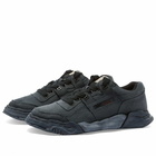 Maison MIHARA YASUHIRO Men's Parker Original Sole Over Dyed Canvas Sneakers in Black