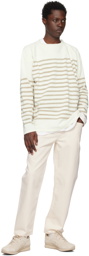 Nanamica White Striped Sweater