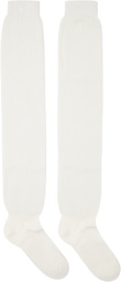 AMBUSH Beige Schoolgirl Slouchy Socks
