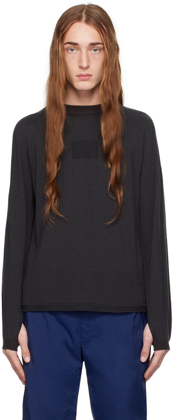 Goldwin 0 Gray Crewneck Sweater