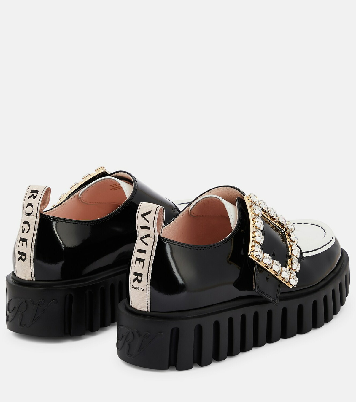 ◆Roger Vivier 最新作◆Viv' Go Thick レザー ミュール/Black◆ The New Viv' Go Thick Loafers | Roger Vivier
