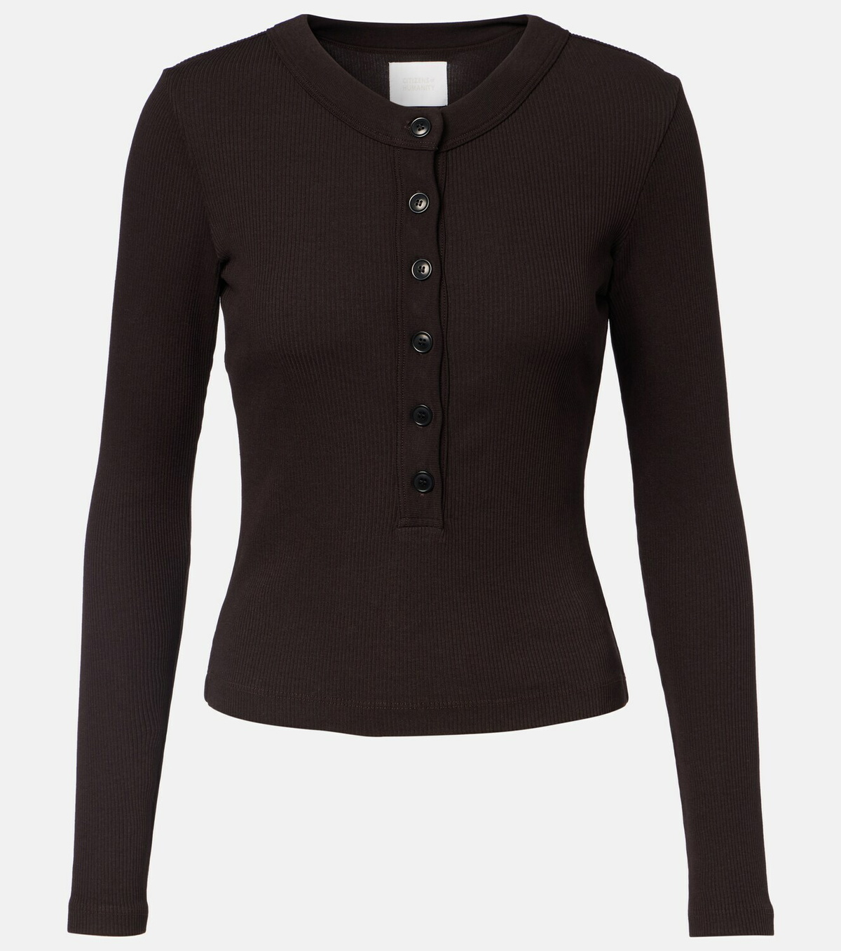 Citizens of Humanity Ribbed-knit jersey top