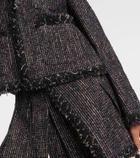 Sacai Cropped tweed jacket