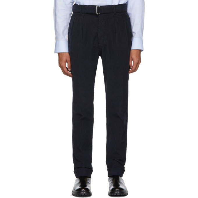 Photo: Officine Generale Navy Corduroy Pierre Trousers