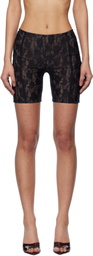 MISBHV Black Stella Lace Shorts