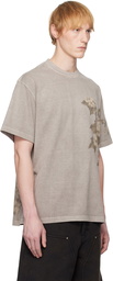 WOOYOUNGMI Gray Faded Flower T-shirt