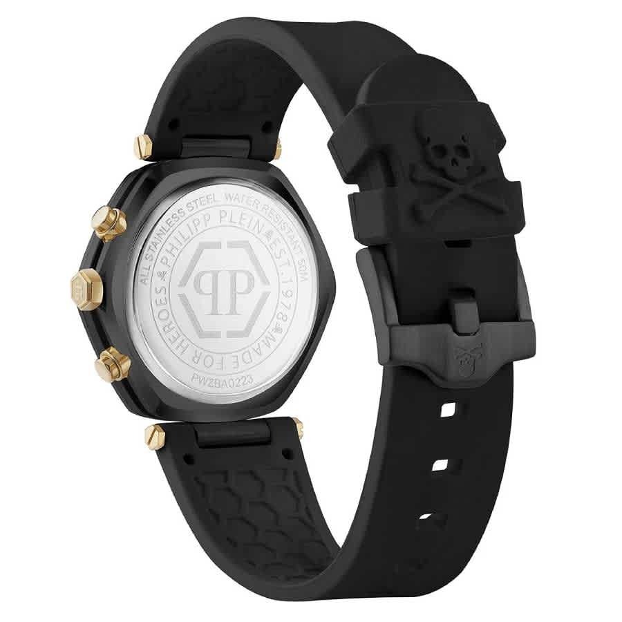 Philipp Plein The Hexagon Chronograph Quartz Black Dial Mens Watch PWZBA0223