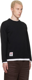 AAPE by A Bathing Ape Black 'A' Long Sleeve T-shirt