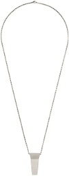 Rick Owens Silver Trunk Charm Necklace