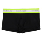 Calvin Klein Underwear Black and Yellow Hazard Micro Low-Rise Boxer Briefs