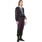 Givenchy Purple Two-Toned Vertical Lounge Pants