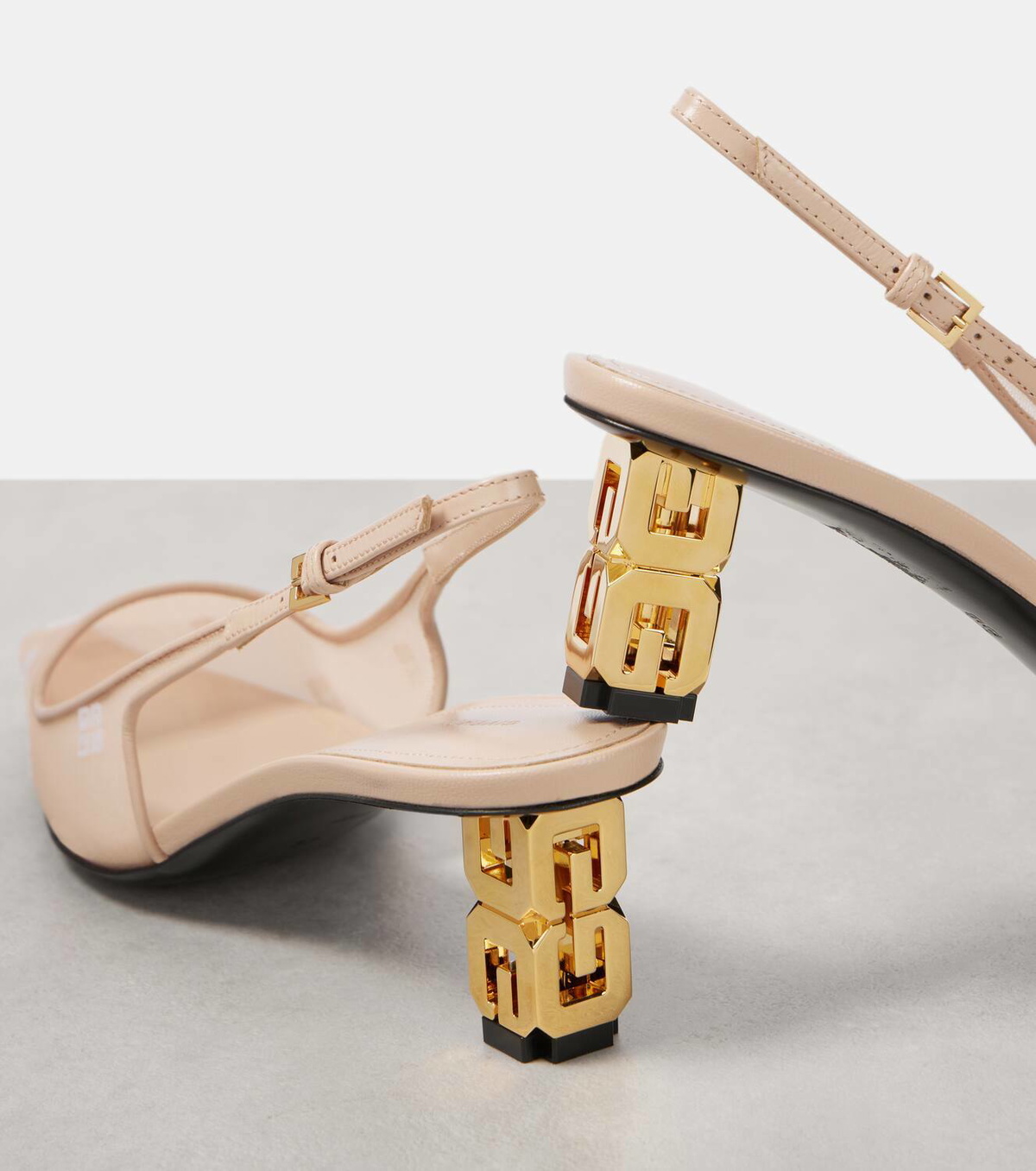 Givenchy G Cube 4G mesh slingback pumps Givenchy
