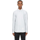 Thom Browne Grey Oxford Straight Fit Shirt