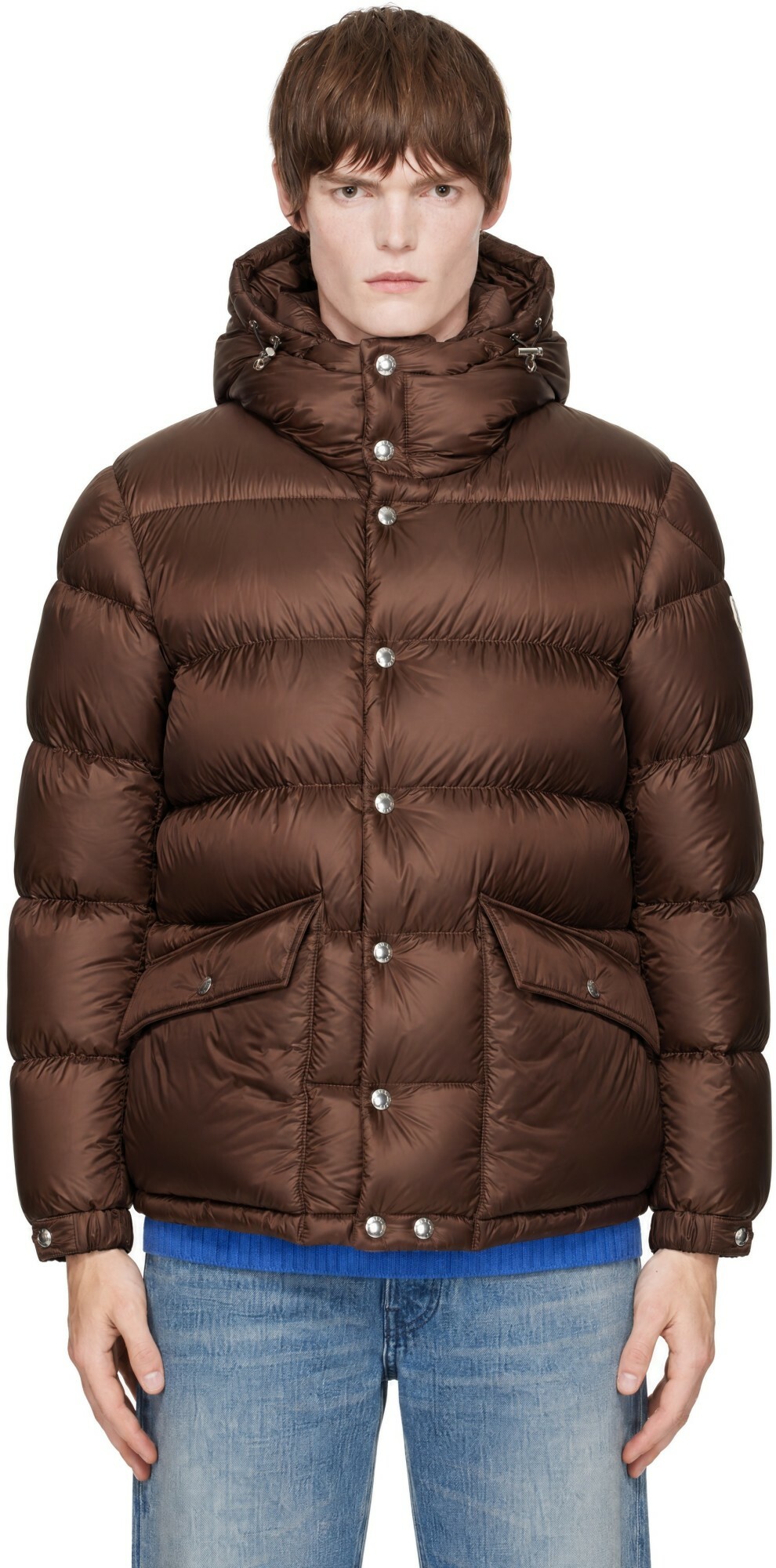 Moncler Brown Orelith Short Down Jacket