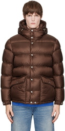 Moncler Brown Orelith Short Down Jacket