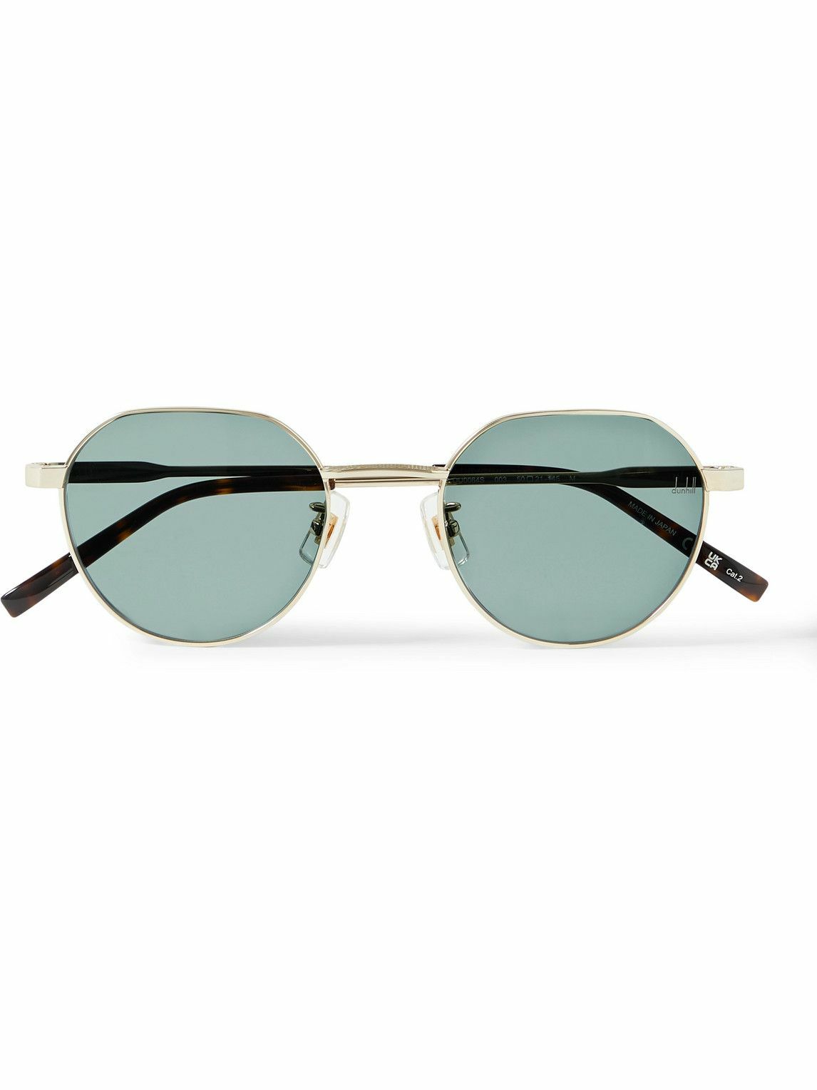 Dunhill - Round-Frame Gold-Tone Sunglasses Dunhill