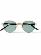 Dunhill - Round-Frame Gold-Tone Sunglasses