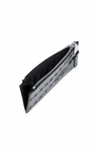 Diesel Leather card holder with embossed chain motif - Card cases Womens in Black