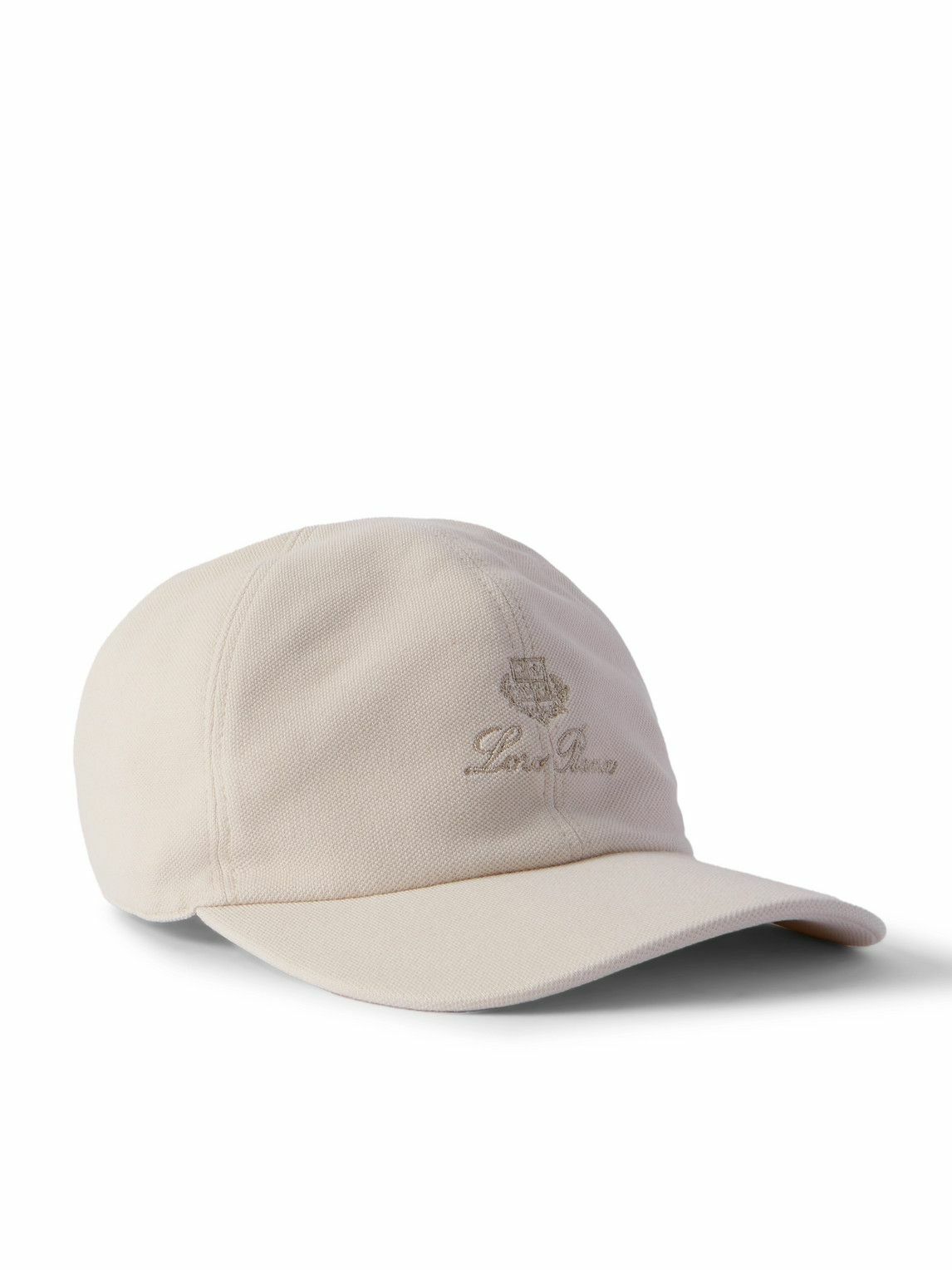 Loro Piana - Logo-Embroidered Cotton-Piqué Baseball Cap - Neutrals