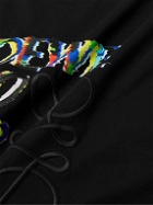 Loewe - Logo Glitch-Print Cotton-Jersey T-Shirt - Black