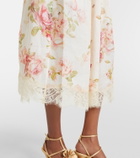 Zimmermann Roselight floral linen midi dress
