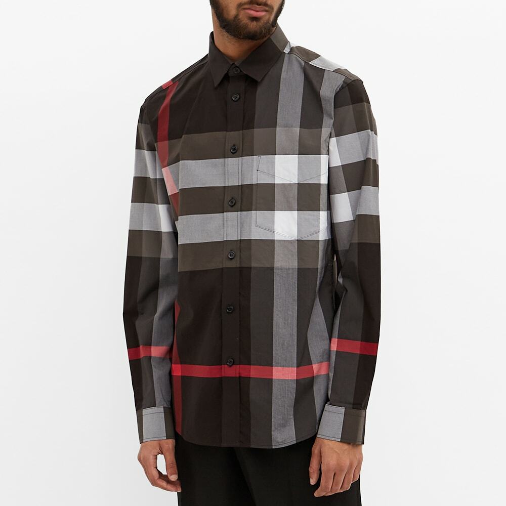 burberry black check shirt