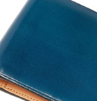 Il Bussetto - Polished-Leather Billfold Wallet - Men - Blue