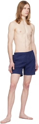 C.P. Company Navy Crinkled Swim Shorts