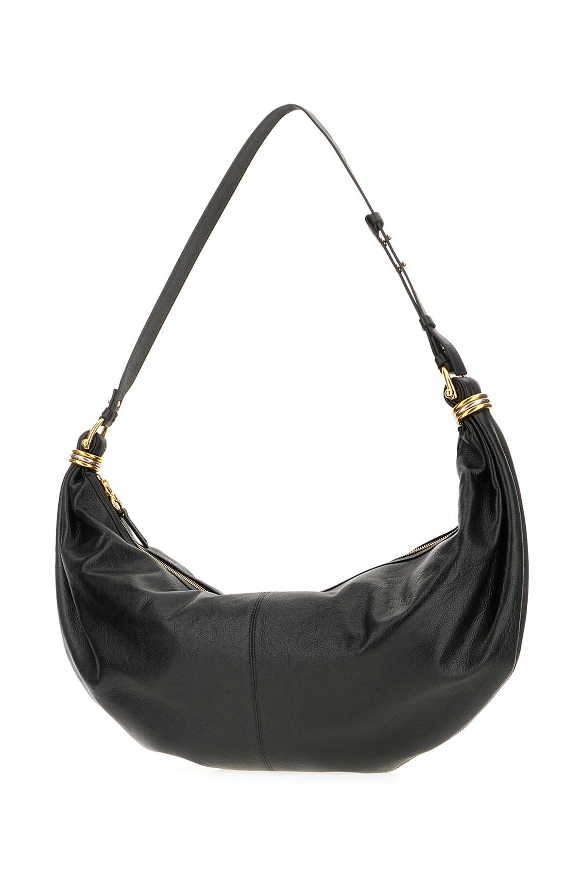 Chloé Black Leather Large Bracelet Shoulder Bag