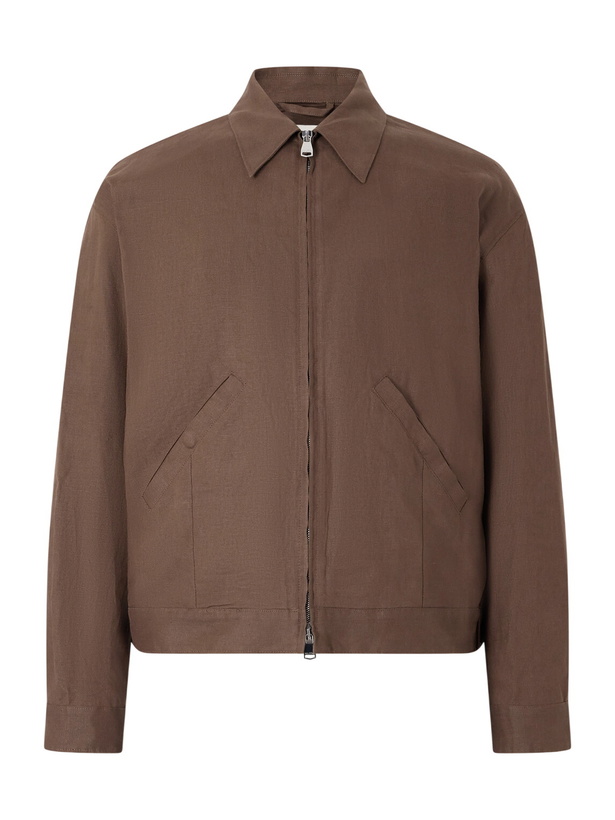 Photo: Valstar - Stan Linen Bomber Jacket - Brown