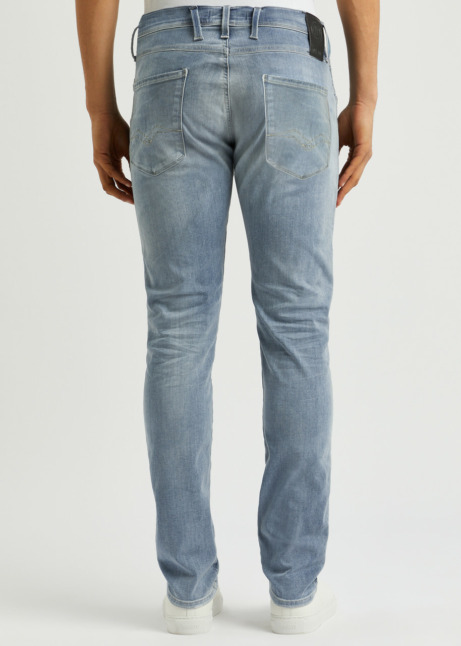 Replay Anbass Hyperflex Slim-leg Jeans Blue