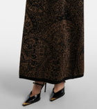 Etro Wool-blend jacquard midi dress