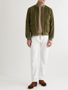 Boglioli - Cotton-Blend Corduroy Bomber Jacket - Green