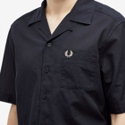 Fred Perry Men's Textured Vacation Shirt in Navy
