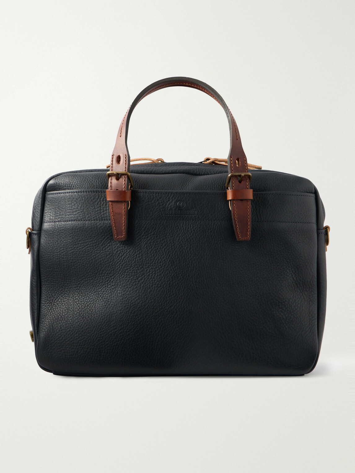 Bleu de Chauffe - Folder Full-Grained Leather Briefcase