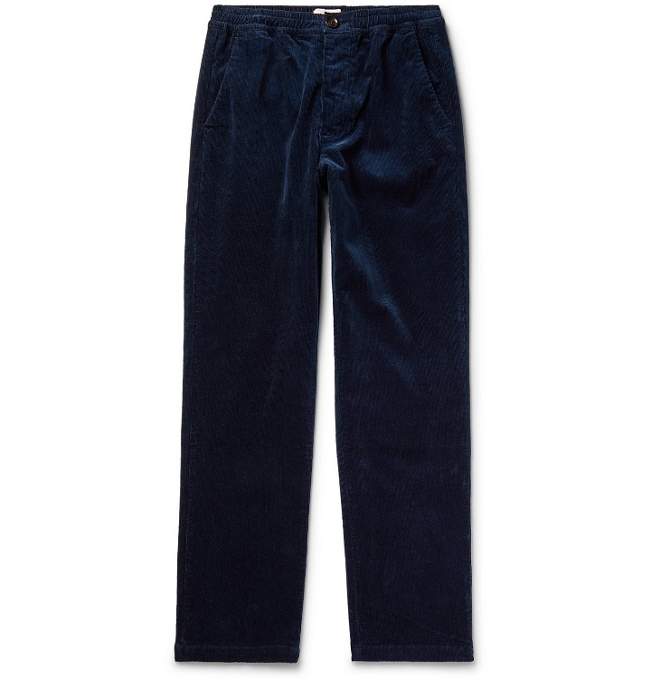 Photo: Oliver Spencer - Cotton-Blend Corduroy Trousers - Blue