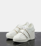 Valentino Garavani Open Disco leather wedge sneakers