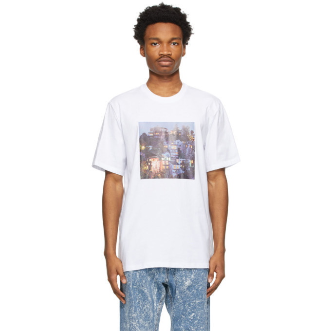 Photo: MSGM White Seth Armstrong Edition Laurel Canyon T-Shirt