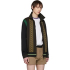 Fendi Brown Knit Forever Fendi Track Jacket