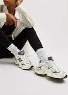 New Balance 9060 Panelled Leather Sneakers White And Blue