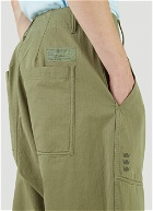 Herringbone Sarrouel Pants in Green