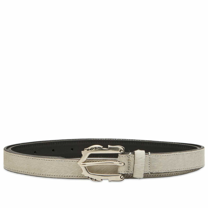Photo: Molebo M2452 Belt in White Cow Hair
