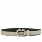 Molebo M2452 Belt in White Cow Hair