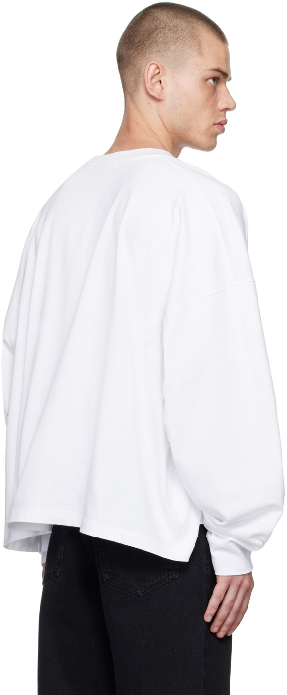 Tシャツ・カットソー The Row White Cotton Haru Oversize T-Shirt The Row Haru T-Shirt The Row