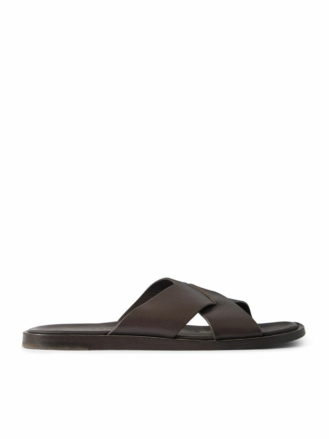 Orlebar Brown - Muro Leather Sandals - Brown