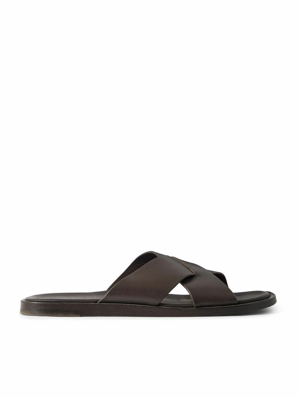 Photo: Orlebar Brown - Muro Leather Sandals - Brown