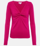 Velvet - Twist-detail top