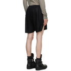 Rick Owens Black Tower Rick S Boxers Suede Shorts