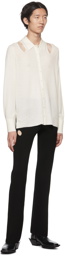 Dion Lee Off-White Cutout Cardigan