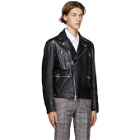 Alexander McQueen Black Leather Biker Jacket